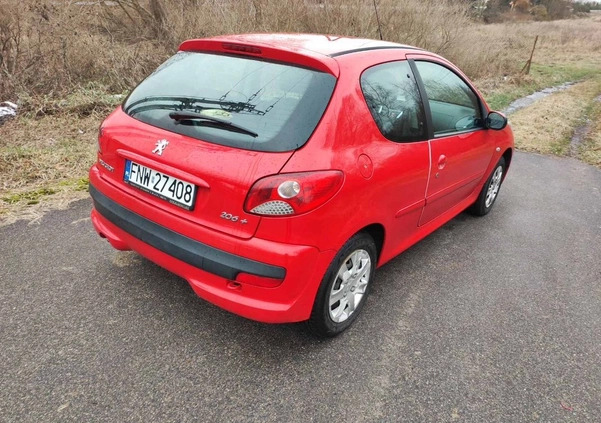 Peugeot 206 plus cena 7500 przebieg: 133000, rok produkcji 2011 z Kwidzyn małe 29